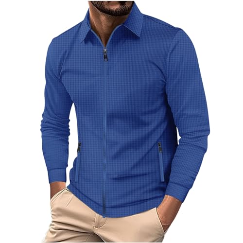 Chaqueta tipo camisa para hombre con cierre y cuello slim miniatura 1