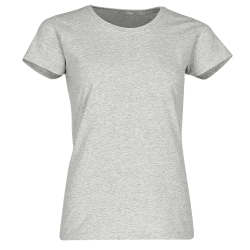Fruit of the Loom Ladies Valueweight T Damen T-Shirt Heather Grey XS