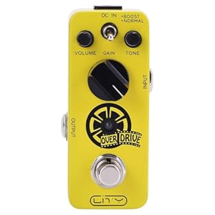 [Easy to use] Flexible knobs for tone control: VOLUME(output volume), TONE (brightness) and GAIN (overdrive amount). [Style-type] Combining iconic vintage tube overdrive sound with wide dynamic range, overdrive pedal gives you a wide range from smoot...