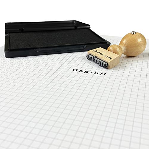 Holzstempel mit Wunschtext aus Buchenholz – Traditioneller Stempel