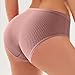Women's Low-Rise Panties Seamless Breathable No-Show Underwear 2026 Fashion Fitness Briefs for Spring Workout(Coffee,Small)