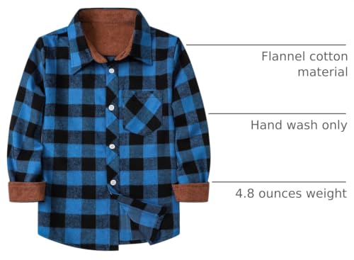 Image of Betusline Boy and Men Button Down Plaid Shirt | Soft,Breathable and Comfortable Fabric