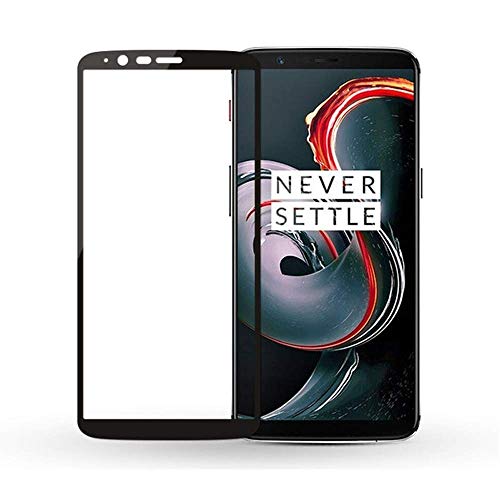 Image of Tempered Glass Screen Protector Compatible For ONEPLUS 5T Full Screen Coverage (Except Edge to Edge) and Free Complete Easy Installation kit.