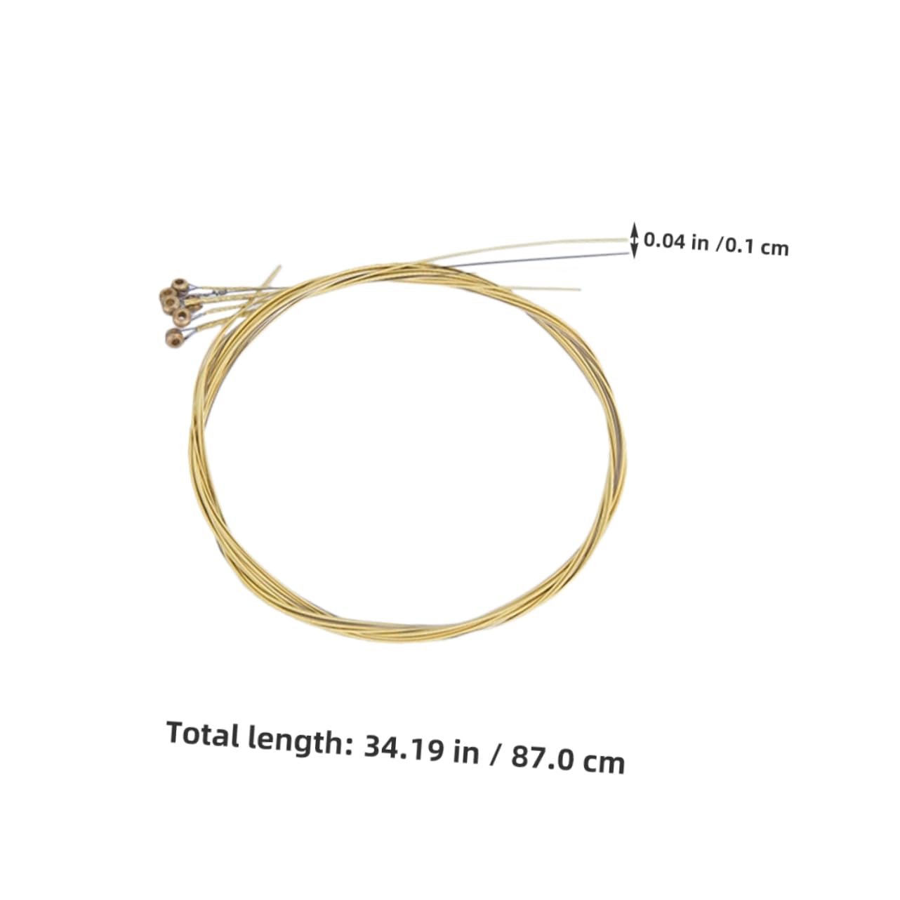 COSMEVIVI 3 Sets Folk String Set Brass Strings 6pcs Acoustic Guitar Accessories for Classical Guitars
