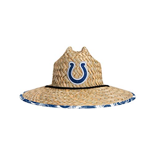 Image of FOCO Men's NCAA College Team Logo Floral Straw Sun Hat