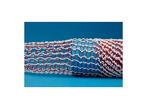 Rete per prosciutto salmone, 50 m, rosso/bianco, 14 rete per prosciutto, rete per arrosti