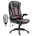 Produktbild HENGMEI Massagesessel Massage Stuhl Bürostuhl Massagestühle mit Massagefunktion Ergonomischer Drehstuhl Höhenverstellbarer Chefsessel Relaxsessel Bürosessel, 150kg belastbar (Schwarz)