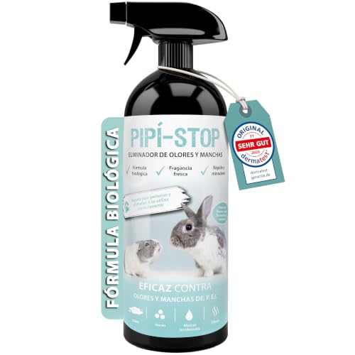 Eliminador de olores y quitamanchas | Limpiador Jaulas Roedores 750 Ml Spray Enzimático Pipi-Stop De Arka Elimina Orina, Heces Y Olores De Animales Biológico, Seguro Y Eficaz Ideal Para Jaulas, Suelos, Esquinas Y Casetas