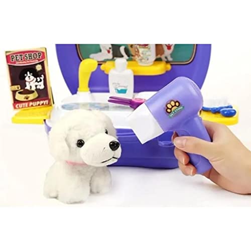 Maleta Workshop Jr Pet Shop com 16 Itens Roxo Multikids - BR772