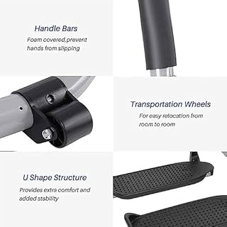 Folding Exercise Bike Elliptical Machines, Elliptical Cross Machines for Home Use, Fitness Equipment Home Gym Exercise Bike Workout Air Walkers, Cardio Dual Trainer Upright for Home Gym Exercise