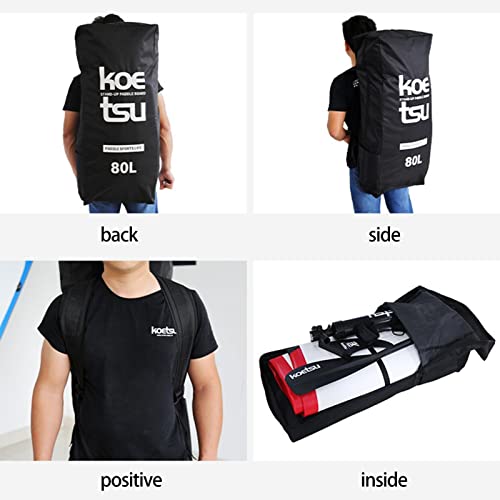 Saco de viagem insuflável Paddleboard | Mochila de transporte à prova d'água para pranchas de paddl