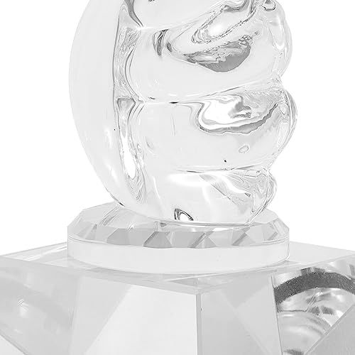 INOOMP Polegares Para Cima Troféu Troféu De Competição De Cristal Troféu De Atividade Prêmio De Desk