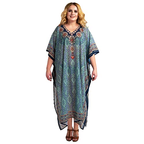 Image of Miss Lavish London Women's Kaftan- Kaftan Dress for Casual, Party, Evening, Vacation and Everyday Wear