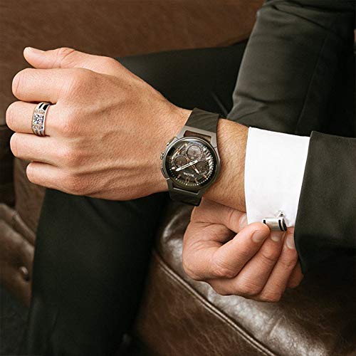 Bishilin Uomo Anellos Oro 18Ct Moissanite Anello