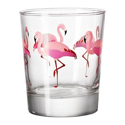 IKEA SOMMARFINT - Vaso de flamenco (23 cl)