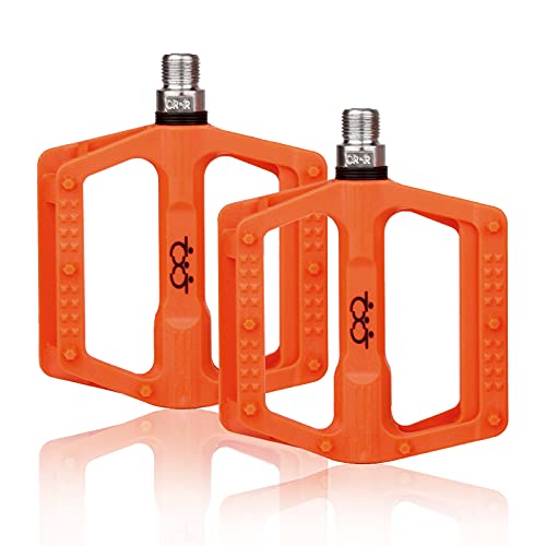 SPFASZEIV Pedales de Bicicleta Pedales Planos con cojinete Sellado de Aluminio de 9/16 Pulgadas Cover