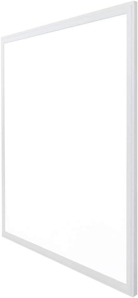 60X60 Led Flat Panel Light 50W Edge Lit Fixture Zero Uv And Flicker Free Zero Blue Light Ac85-265V Drop Ceiling Light Indoor Commercial & Home Fixture (6500K Daylight)