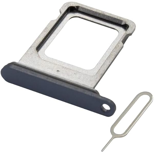MMOBIEL Ramka do Karty SIM Kompatybilna z iPhone 15 Pro/15 Pro Max - Tacka Karty SIM - Gniazdo SIM - Z Pinezką SIM i Wodoodporny Gumowy Pierścień - Niebieski