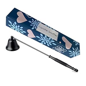 NEOYARDE Kerzenlöscher, Edelstahl-Docht, Flammenlöscher, Kerzen-Zubehör, Geschenkpackung für Kerzenliebhaber, schwarz