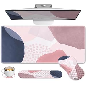 Anyshock 4-teiliges Schreibtischunterlage Mauspad Set