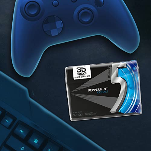 5 Gum Sugarfree Gum, Peppermint Cobalt, 35-stick pack (6 packs total)