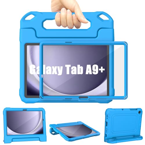 Samsung Galaxy Tab A9 Plus Case Kids 11 inch 2023, TrendGate Lightweight Shockproof Samsung A9+ Plus Tablet Case Built-in Screen with Handle Stand for Galaxy Tab A9+ 11'' (SM-X210/X216/X218) - Blue