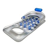 LJLCD Luftkissen Aufblasbare schwimmende Reihe Sommer PVC Wasser Hängematte Pool Luftmatratzen Strand Wasser Sport Pool Float Liegenstuhl Strapazierfähiges, weiches Material (Color : Blue)