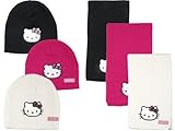  Hello Kitty Winterset Mütze,Schal SCHWARZ HK3256