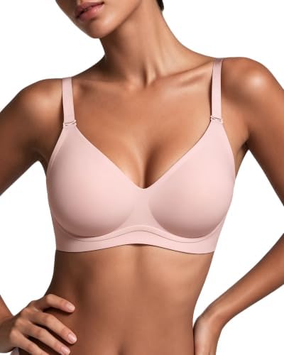 As Fairy Beauty Back BH für Damen, Nahtloser Kabelloser Jelly Strip Push Up BH, Komfortabler Support Volle Bedeckung Alltag T-Shirt BH mit 2 Trägersets
