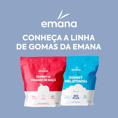 Emana Gummy Vinagre de Maçã Vegano Zero Açúcar 60 Gomas - 150g