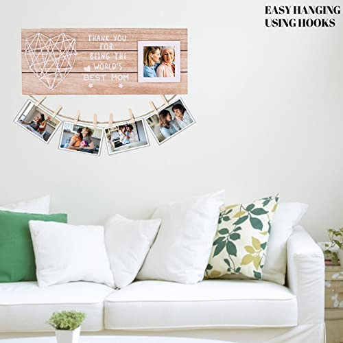 Oaiysliy Mothers Day Gifts From Daughter Son Mom Picture Frame With 3D String Heart - Birthday, Christmas And Thanksgiving Gifts For Mother, Mother-In-Law And New Mom #TOP3