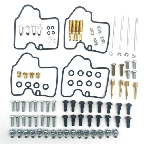 Kit carburador para Yamaha YZF R6 600 1999-2002 con juntas de alta resistencia para 4 carburadores