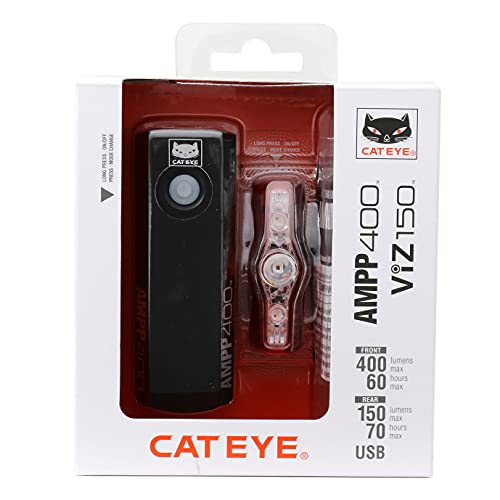 CATEYE Ampp 400/Viz 150 Kit d'éclairage pour vélo Noir Taille Unique CA490A400V150 - Image 3