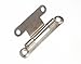 One Stop DIY 20 X PAIRS OF FLAT CONCEALED HINGES BZP STEEL 63MM X 29MM NEW