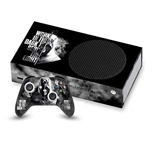 Image of Head Case Designs Officially Licensed Assassin's Creed Half Legacy Typography Vinyl Sticker Gaming Skin Decal Cover Compatible With Xbox Series S Console and Controller Bundle