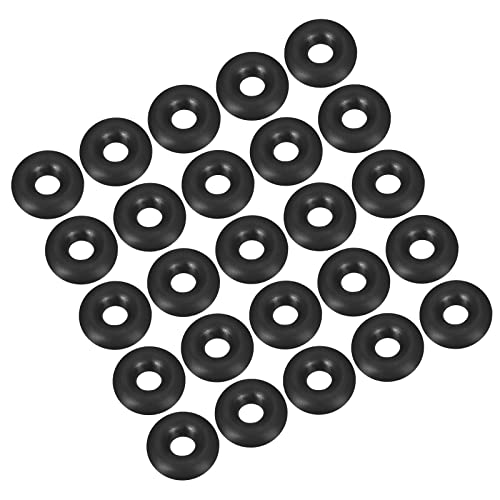 QUARKZMAN 7mm x 3mm x 2mm Nitrile Caoutchouc Joints toriques x 50 Pièces Rond Joint Rondelle pour Robinet Plomberie Réparation Étanchéité Connexion [Noir]