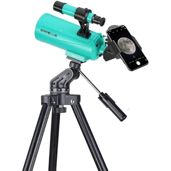 Maksutov-Cassegrain teleskop Mak60 dla dzieci i dorosłych, 750 x 60 mm, kompaktowy i przenośny, teleskop astronomiczny dla początkujących z regulowanym statywem i adapterem do telefonu