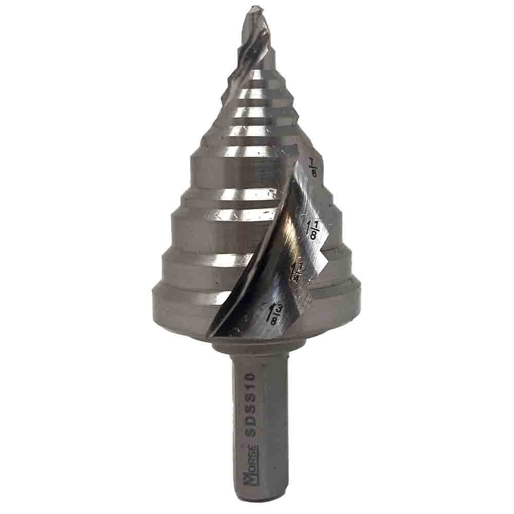 Morse Switchback SDSS10, Self Starting, High Speed Steel Step Drill, 1 bit