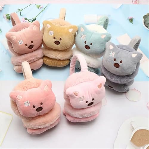 Cache-Oreilles Enfant Ours en Peluche Kaki - Un Doux Cocon de Chaleur pour l'Hiver