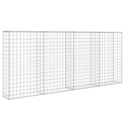 Proteccion visual y muro de contencion de piedra galvanizado para patios 5
