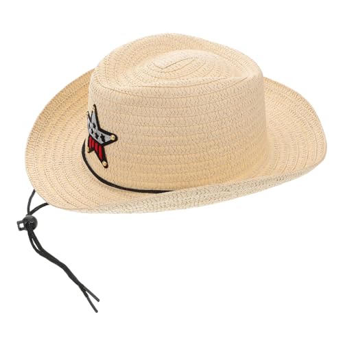 HANABASS Little Boys and Girls Star Child Cowboy Hat Outdoor Camping Western Party Props