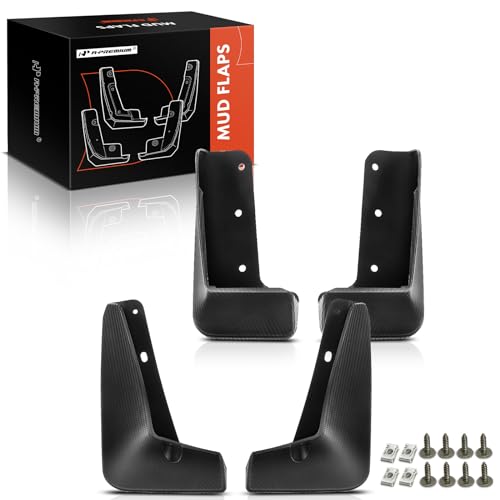 A-Premium Set of 4PCS Mud Flaps Splash Guards Mudguards Mudflaps with Hardware Accessories Compatible with BMW i3, 2014-2020, Hatchback Only, 4-Door, Front and Rear (Driver & Passenger Sides)