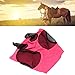Horse Mesh Fly Mask, Elastic Knitted Fabric Ergonomically Shaped for All Kinds of Horses, Approx. 44X36cm / 17.3X14.2in 58G / 2.0Oz(Red)