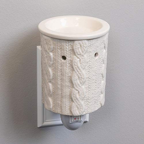 Scentworks Gothic Delight Ceramic Led Plug-In Wax Melter & Essential Oil Diffuser, Easy-Clean, 3” Round X 5.5” H #TOP1