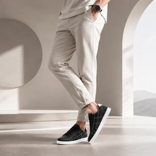 Image of Centrino Men's Sneakers | Cushioned Insole Comfortable Shoes | Trendy & Stylish Modern Sneakers | Durable Lightweight Sole Casual Walking Footwear |Trendy Lace-Up Shoes for College, Parties & Daily Use (9658)