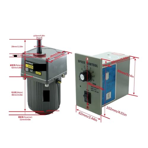 Moteur asynchrone 110V pour convoyeur et automatisme 15W - 2