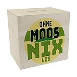 ohne moos nix los freiburg Auf der Spardose ist auf der Vorderseite der Spruch - Ohne Moos nix los - in satten Farben abgebildet.
