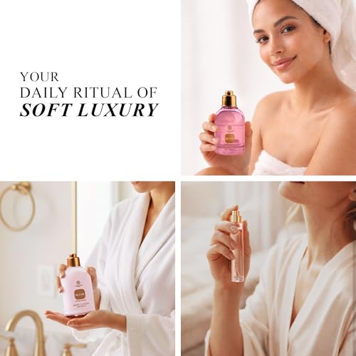 Image of Carlton London Blush Affair Gift Box - Pack of 3 | Shower Gel 180ml, Body Lotion 180ml and 15ml EDP Perfume | Gifting for Girlfriend, Wife | Heart Love Box | Birthday Anniversary Gifting for Her