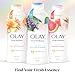 Olay Body Wash for Women, Fresh Radiance, Refreshing & Renewing, Made with Plant Based Cleansers, B3 Botanical Complex, For All Skin Types, Birch Water & Lavender Scent, 22 fl oz (Pack of 4)