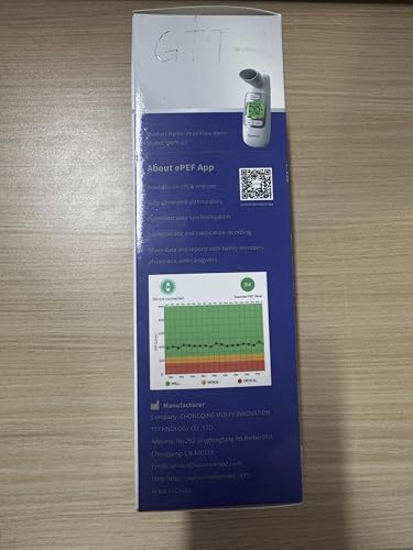Spiromètre avec Bluetooth, suivi via application, indicateur, PEF et VEMS – vue 4